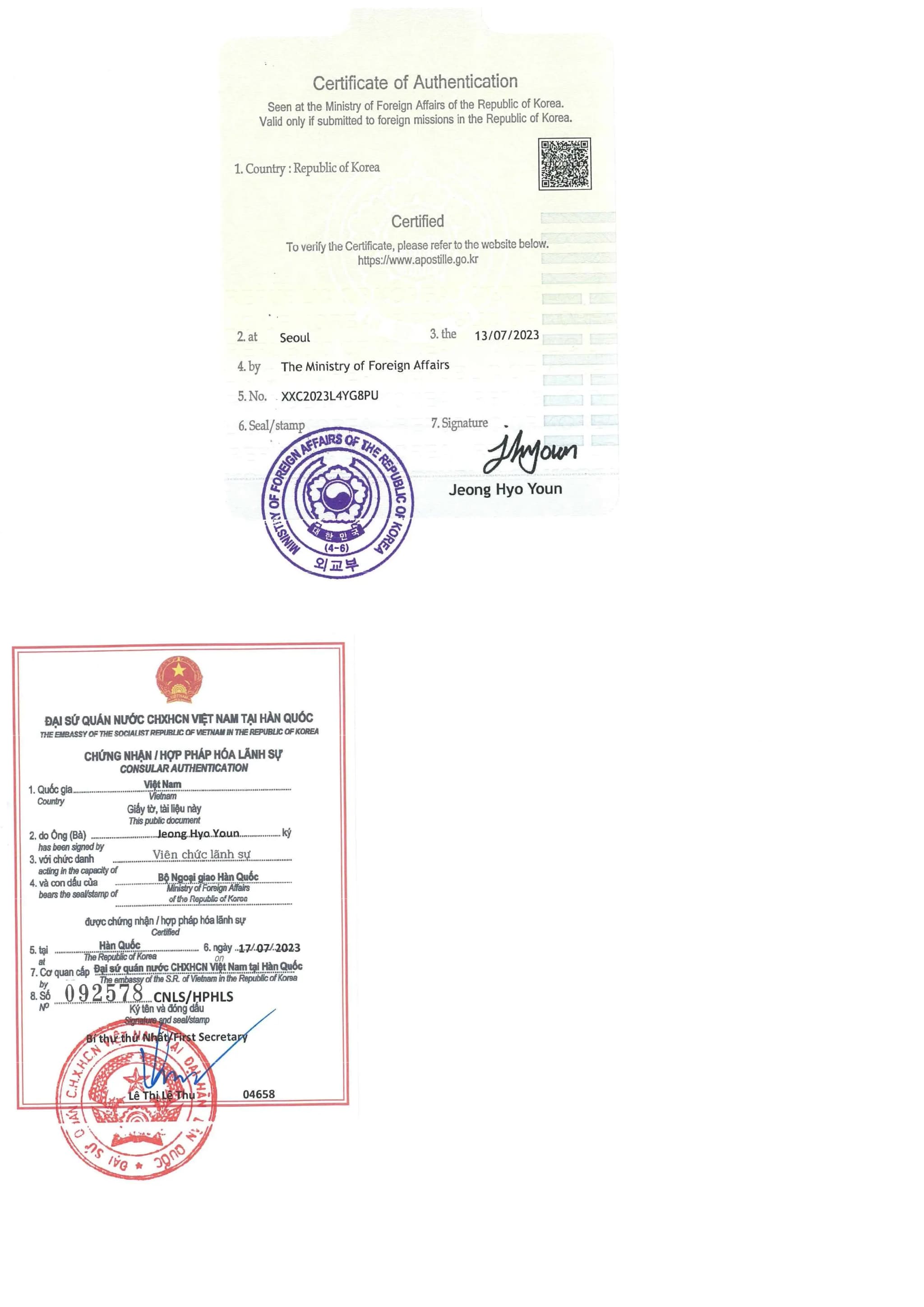 Chứng nhận 2